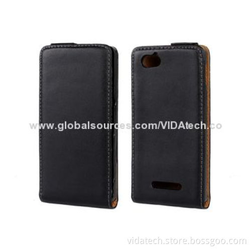 Leather Case with Vertical Flip, for Sony Xperia M C2004/C2005